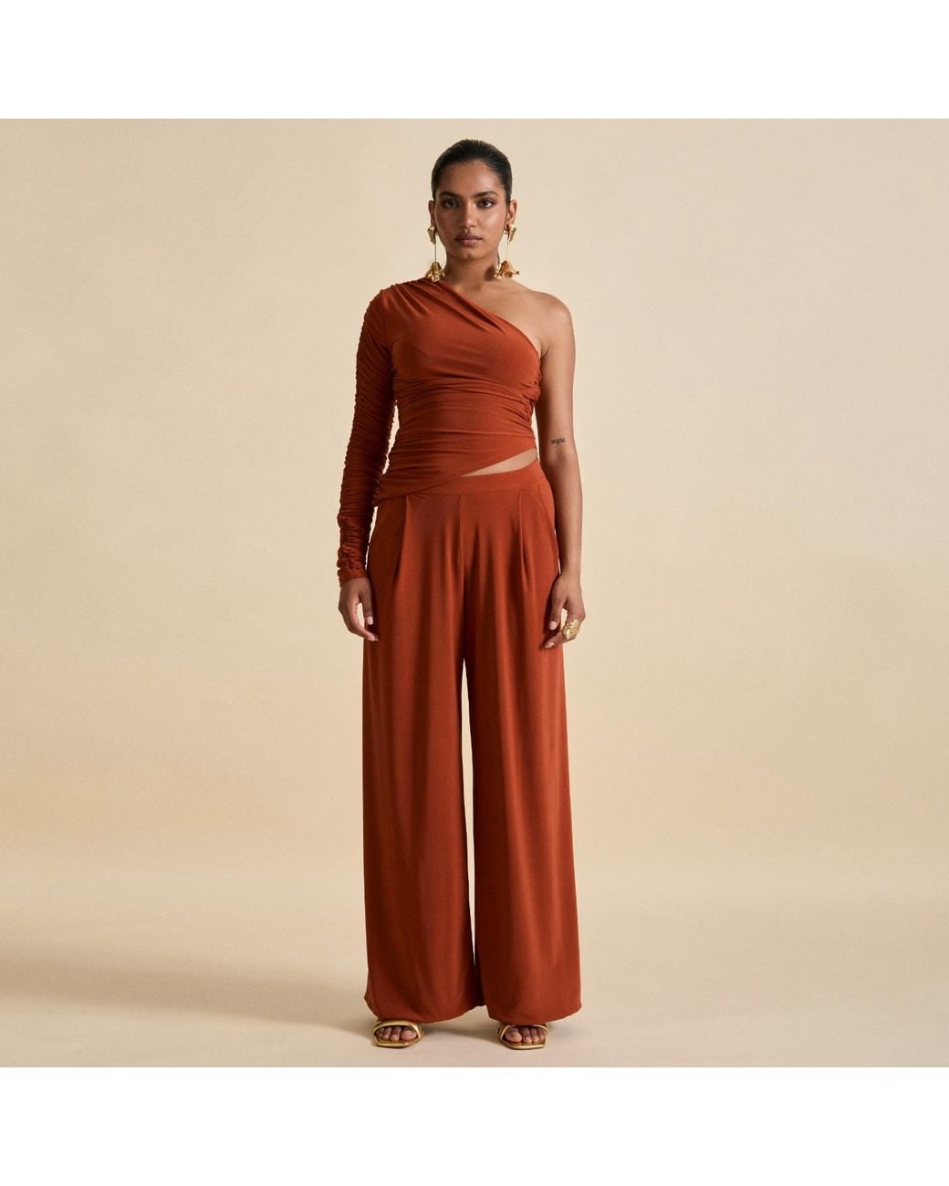 Celestine & Mae Red Nepeta Co-Ord Set