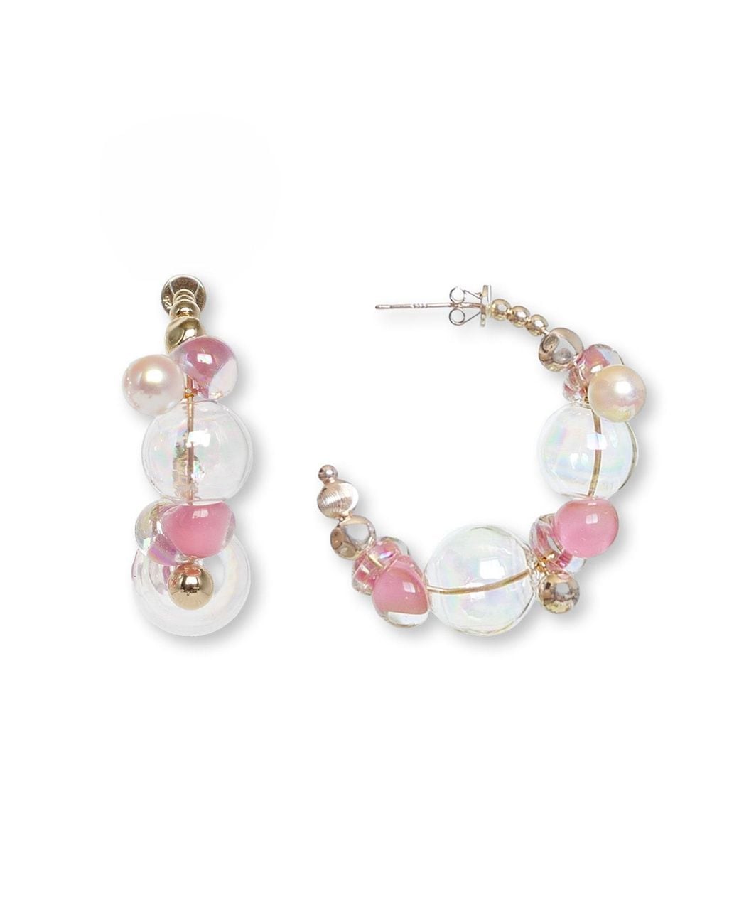 Malolo Jewelry Pink Sea Foam Earrings Original Peony