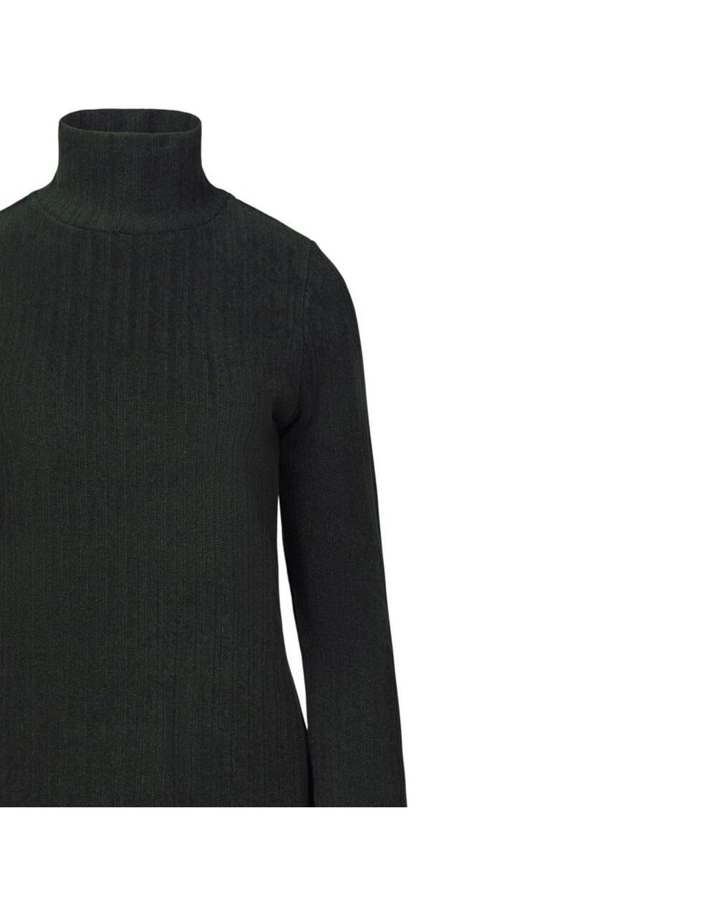 Oh!Zuza Black Long-Sleeved Turtleneck Dress