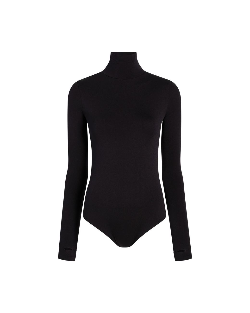 Commando Black Prima Ballet Turtleneck Bodysuit With Thumbholes