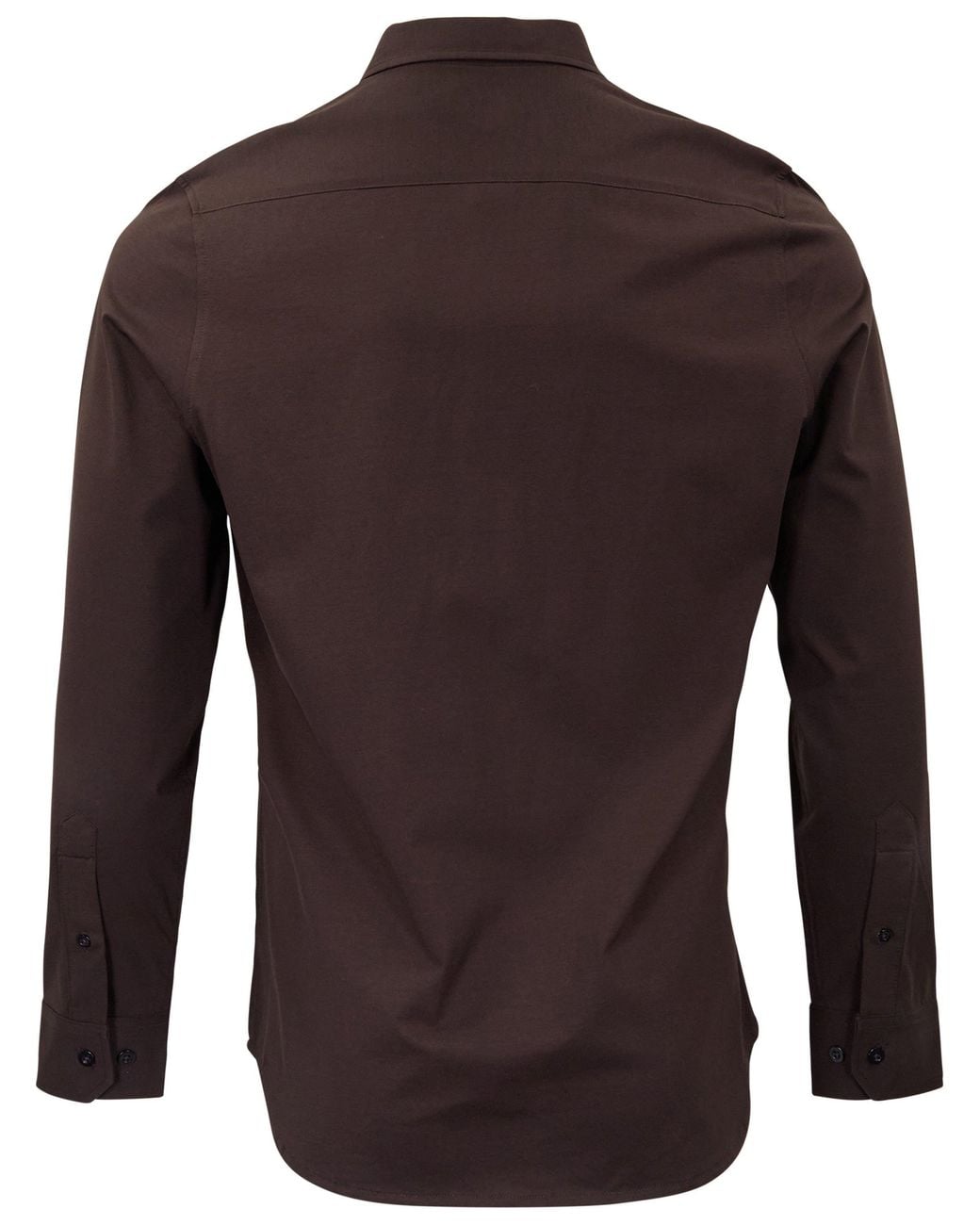 Lords of Harlech Simon Brownie Stretch Jersey Long-Sleeve Shirt for men
