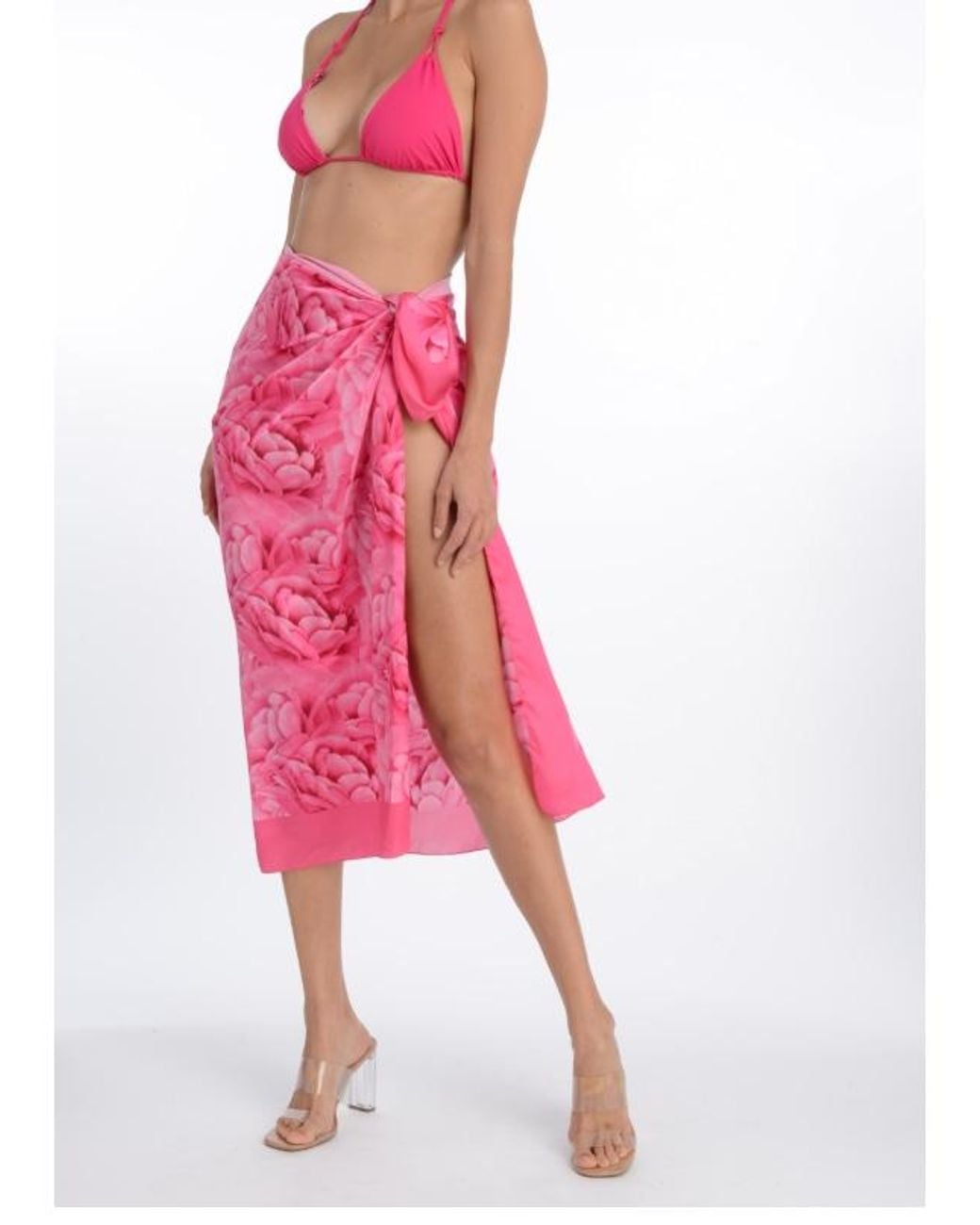 Room 24 Pink Rosie Wrap Rose Print
