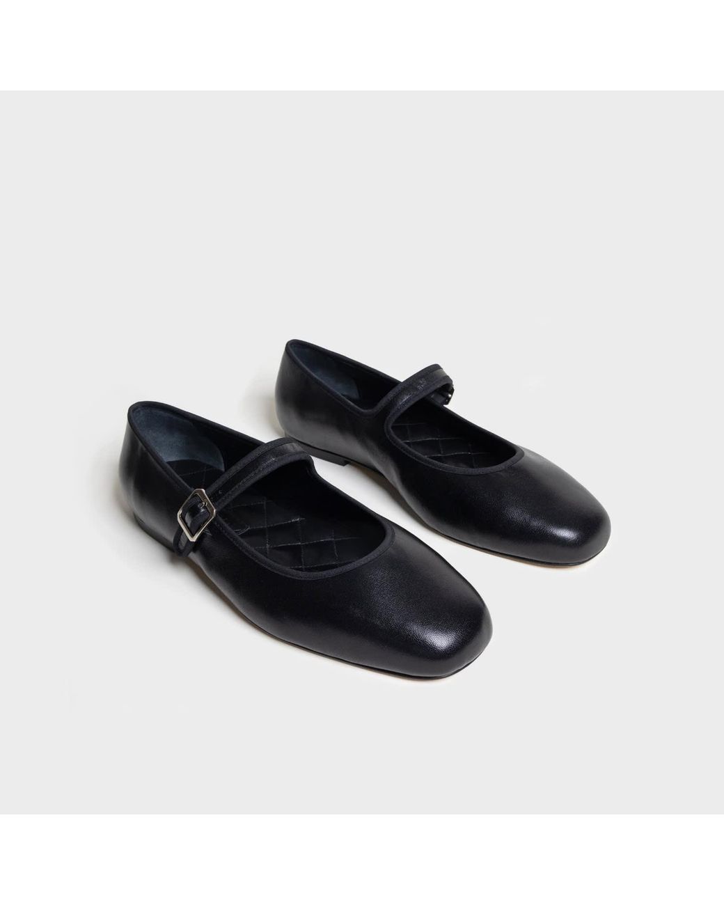 Widerry Black Wide Fit Ballet Flats Amaia Noire