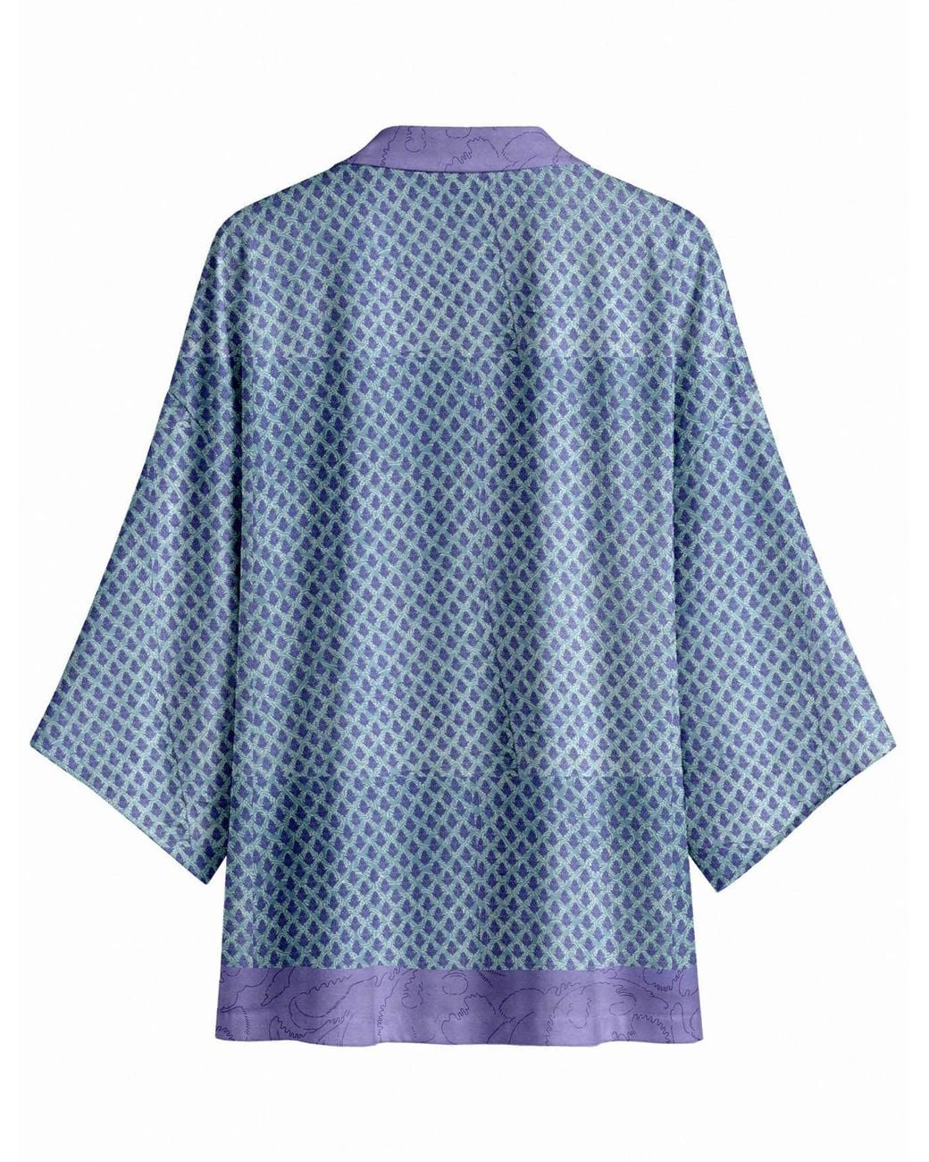 Artemis Muse Blue One Of A Kind Recyled Sari Kimono Unique Twenty Three