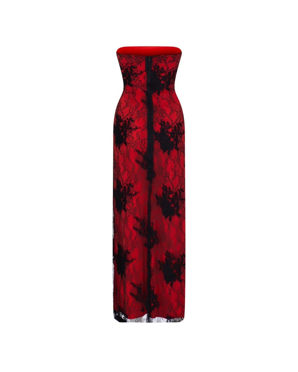 Herfetch Red Midi Vamp Dress