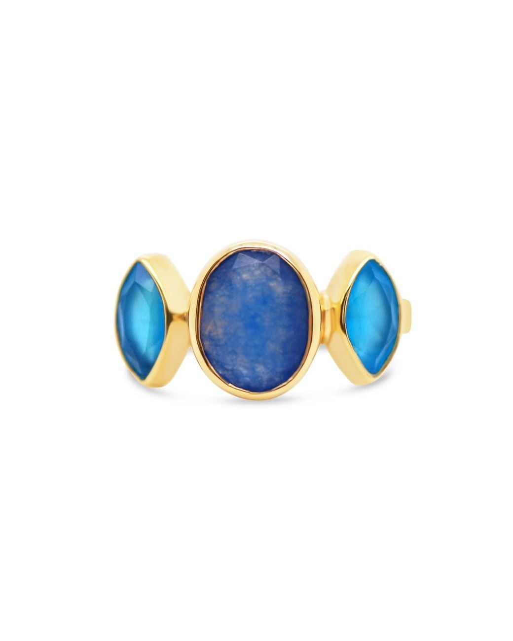 GEM BAZAAR Blue Eyes Ring
