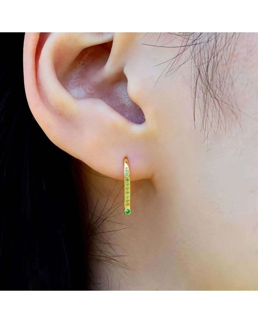 Kai Fine Jewelry Pink Solid Natural Tsavorite & Baroque Pearl Convertible Drop Earrings