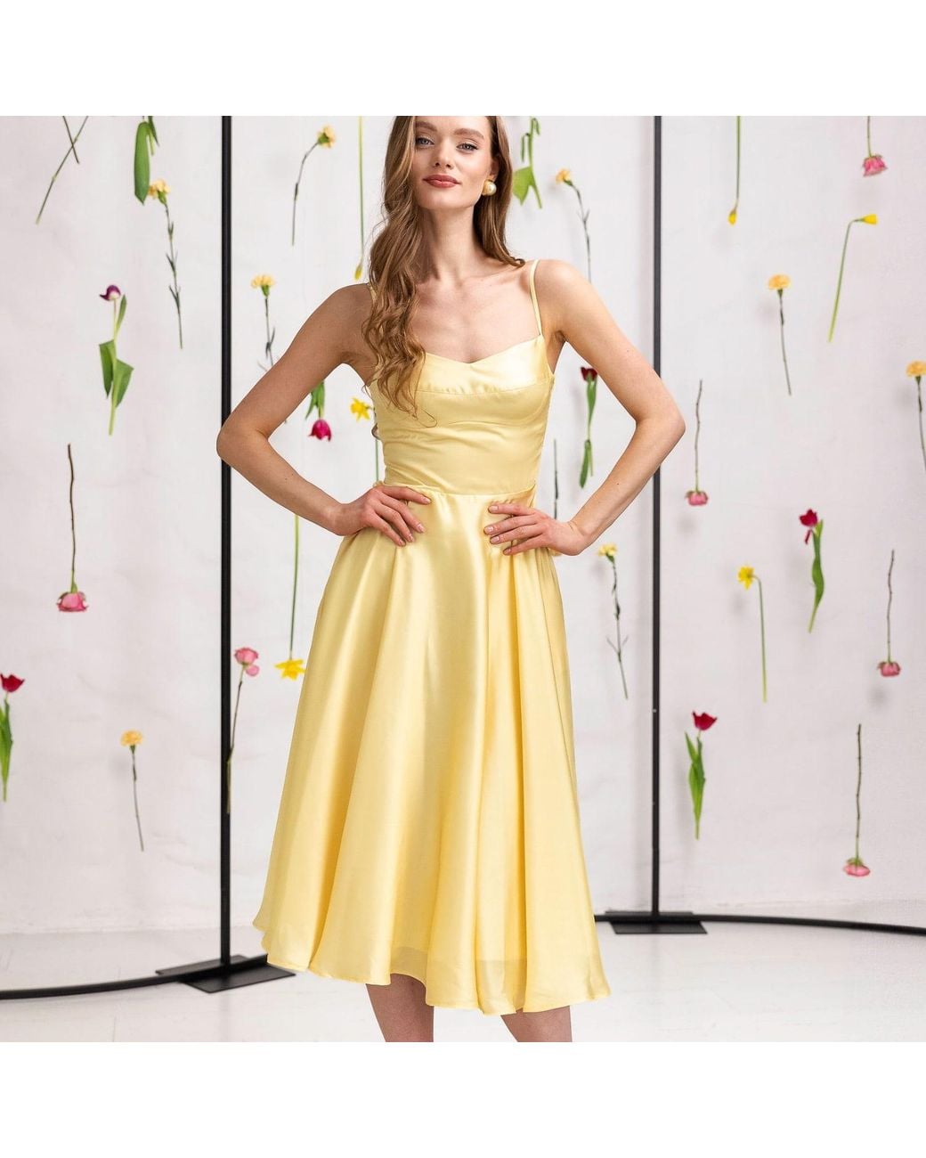 RainSisters Yellow Soft Sundress: Vanilla Sunbeam