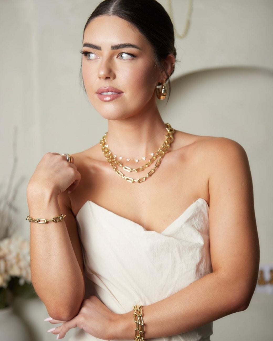 Crystals and Co Metallic Flow Link Set