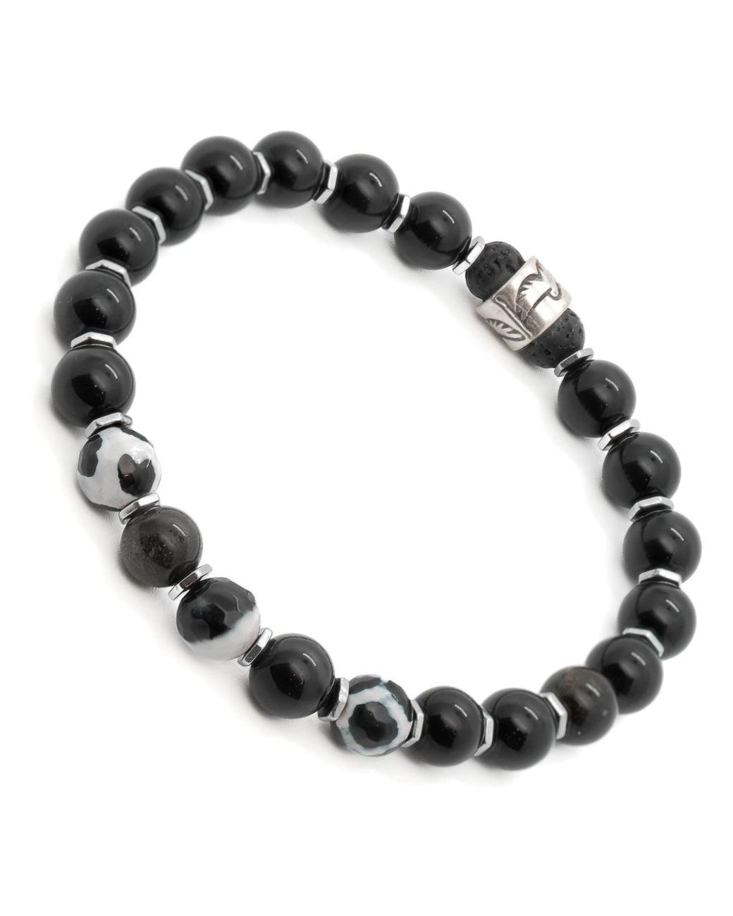 Ebru Jewelry Black Night Eagle Bracelet for men