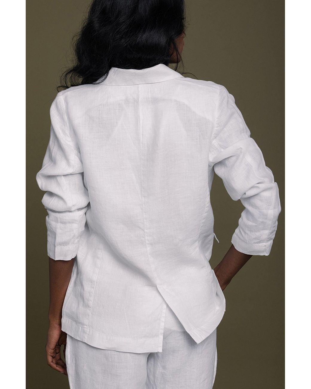 REISTOR White The She's Everything Hemp Blazer