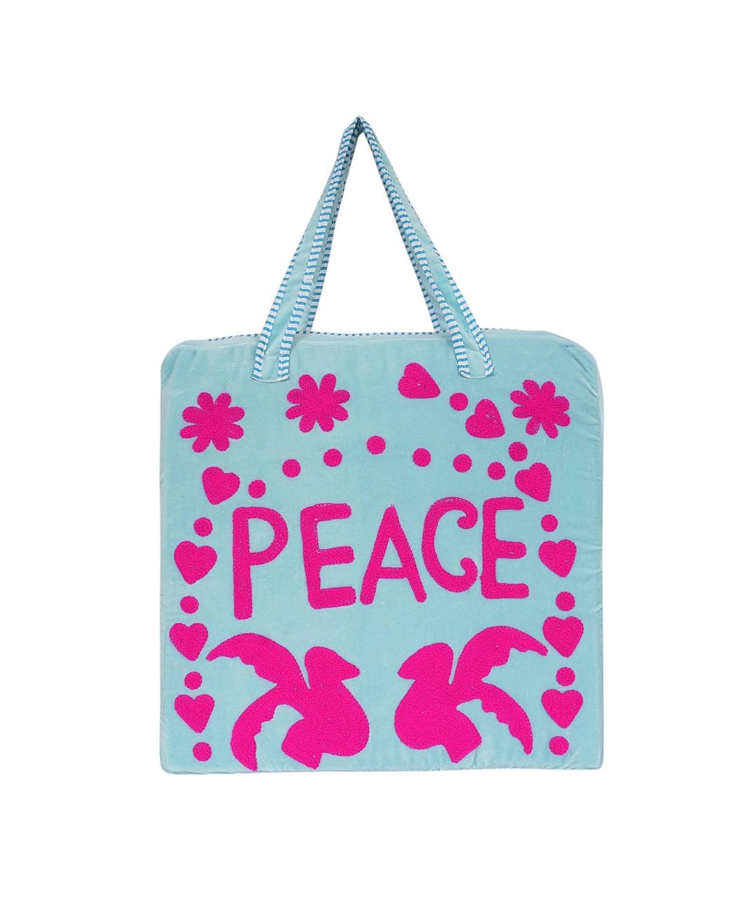 Conscious Yoga Collective Pink Peace Suzani Tote