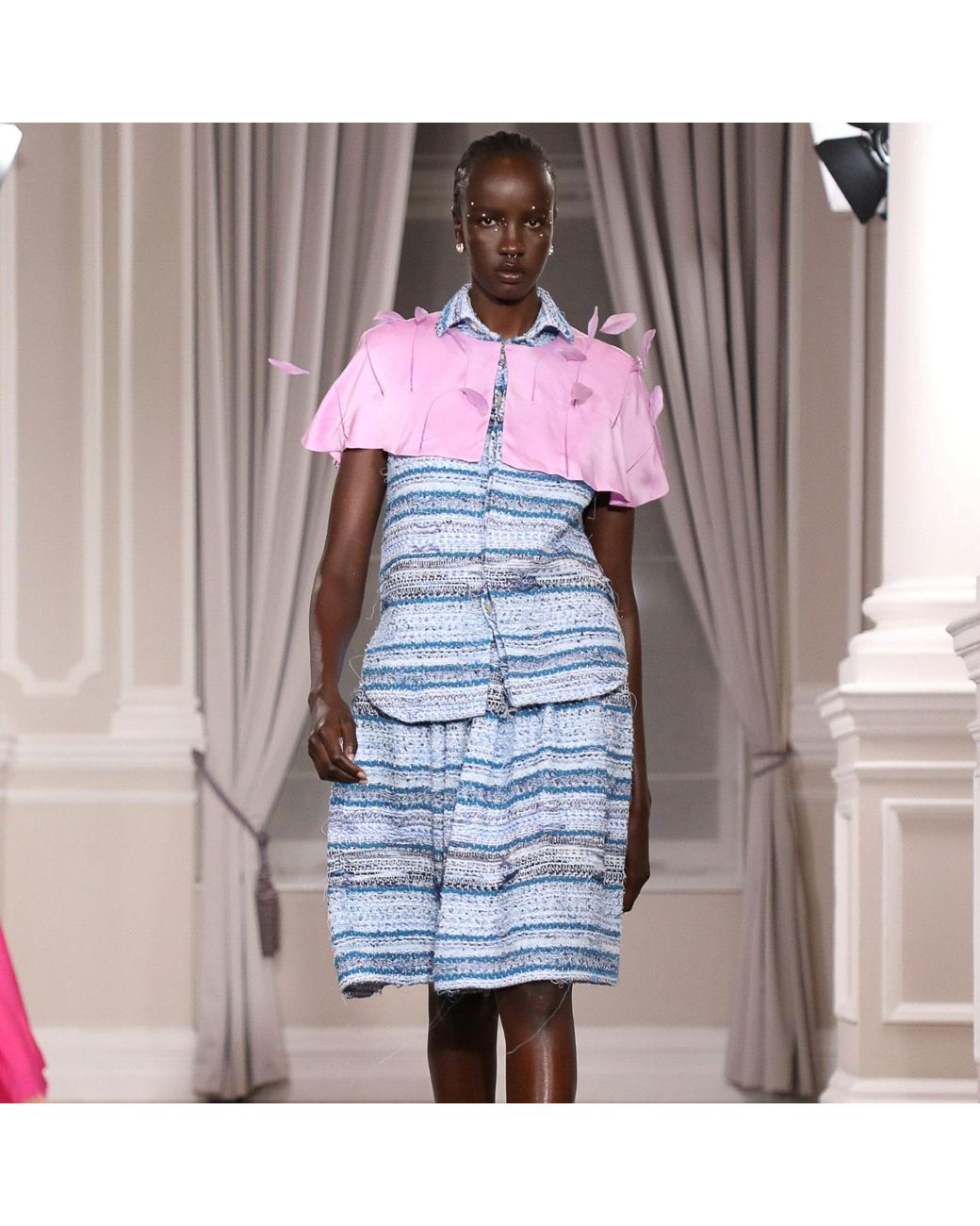 RUE AGTHONIS Blue Noce Top