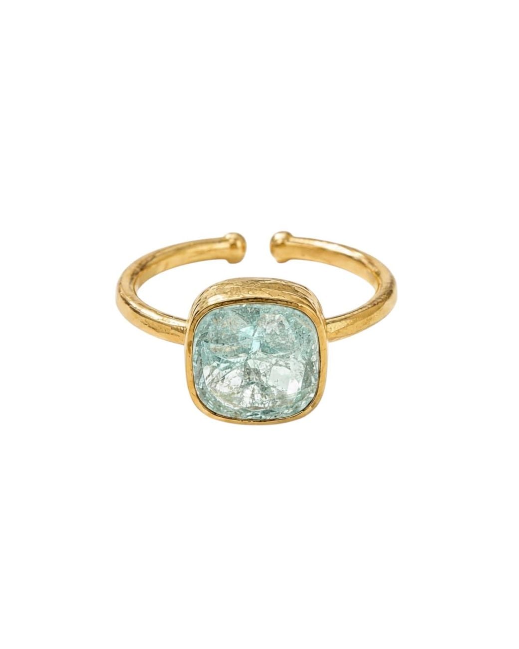 La Pluie Jewellery Metallic Nyx Ring Aqua