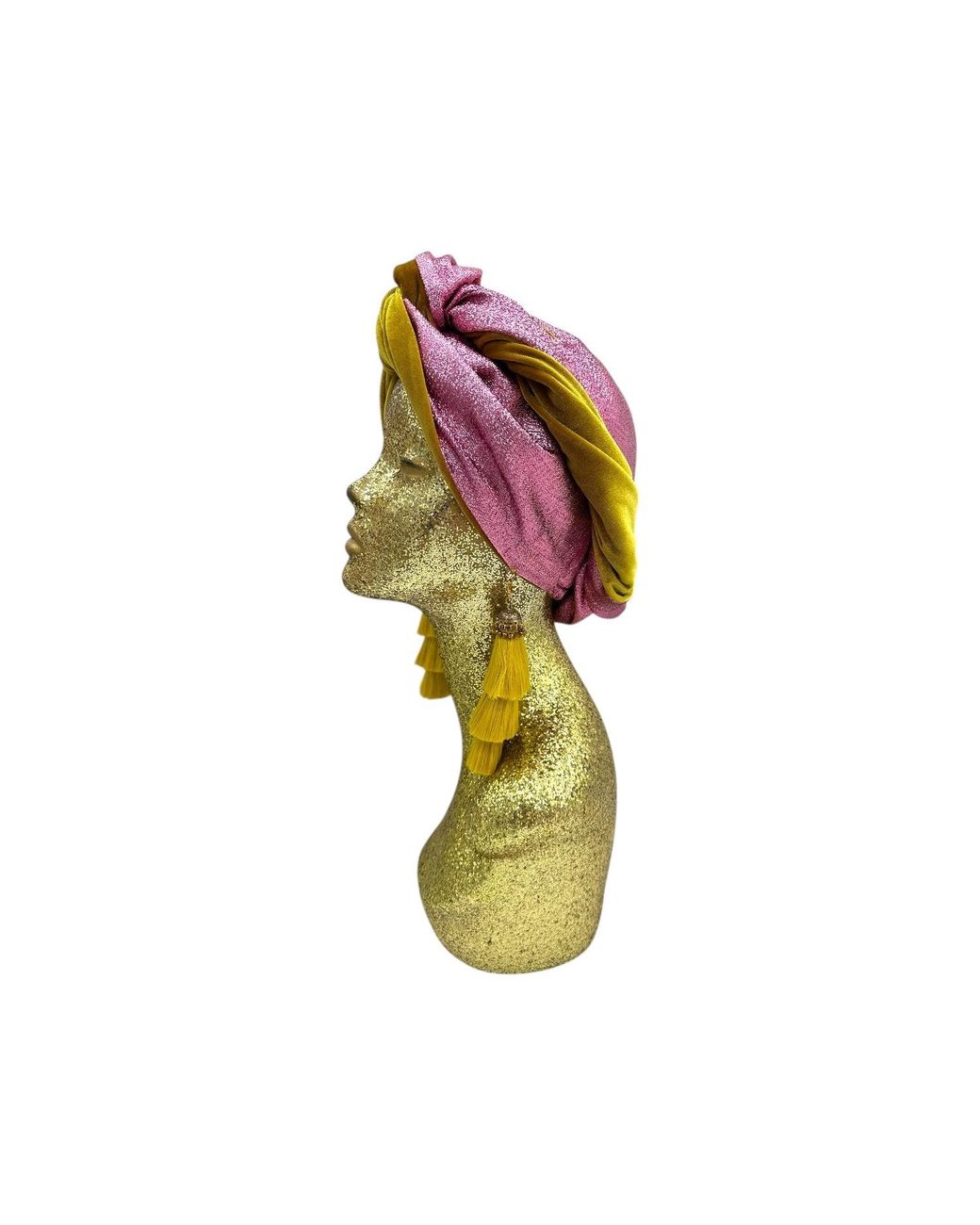 Julia Clancey Yellow Snazzy Golden Fizz Swinglette Turban