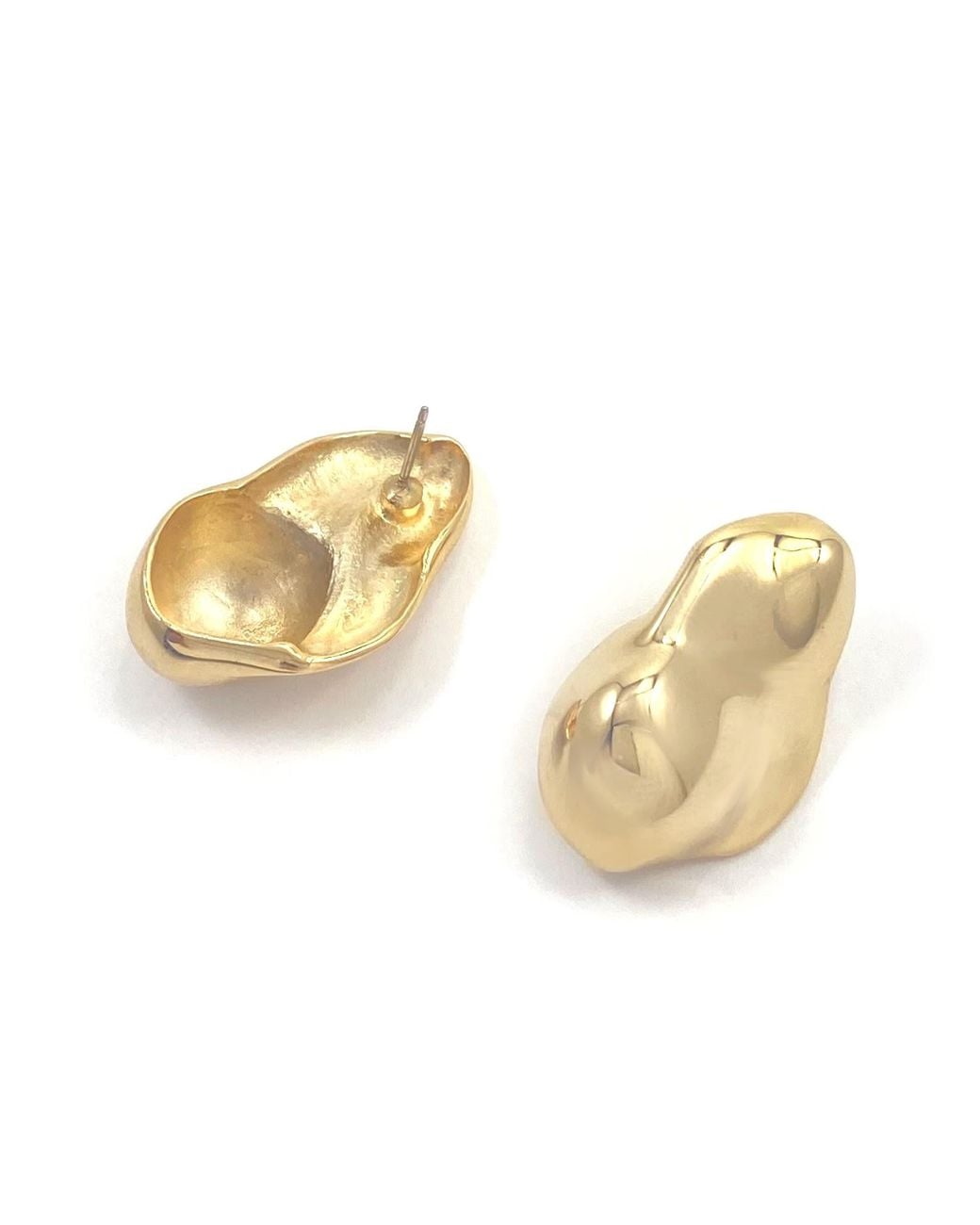 Biko Jewellery Metallic Molten Studs