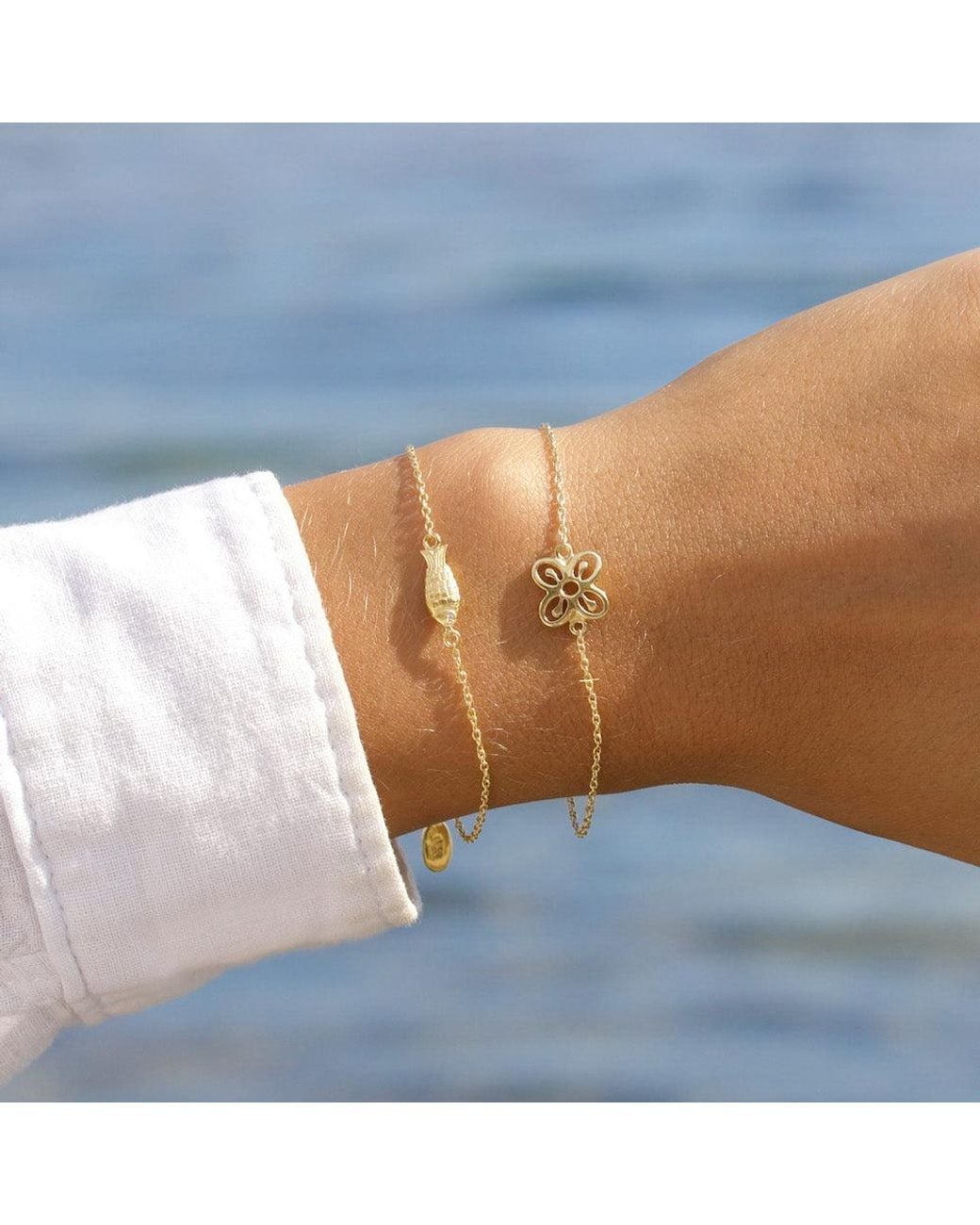 With Love Darling Metallic Fish Bracelet
