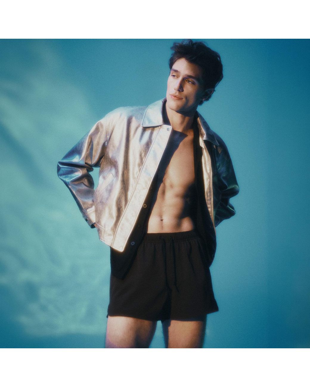 Duskitten Black Ghostwave Swim Shorts for men