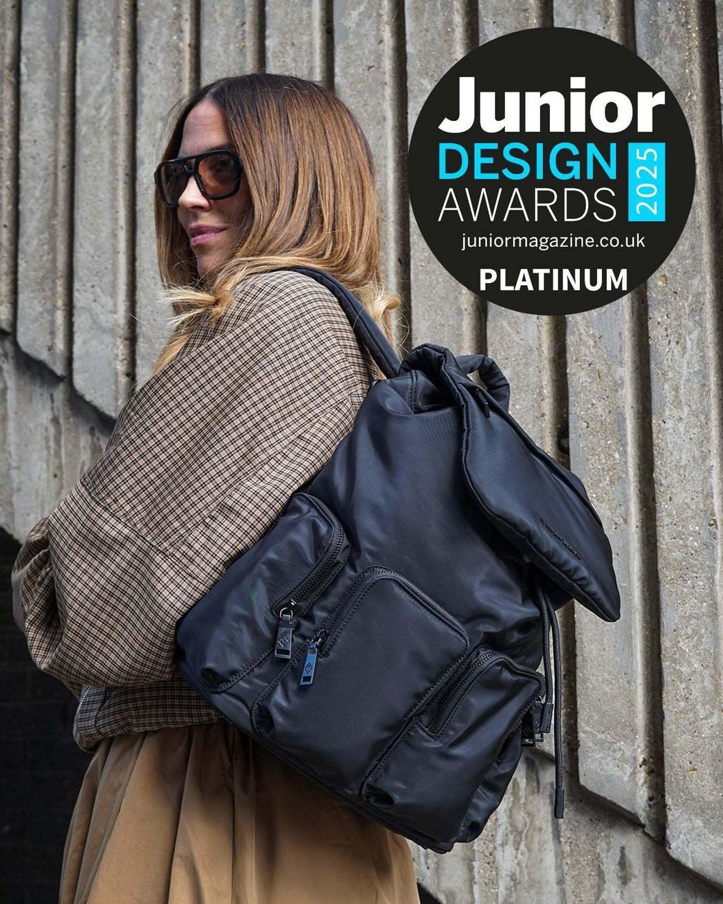 Tiba + Marl Black Alto Changing Backpack