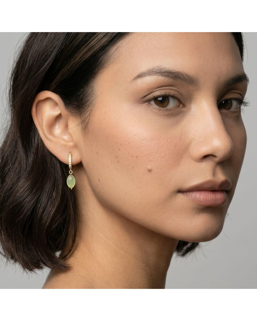 Uchi and Soto Metallic Nekomeishi Cats Eye Earrings