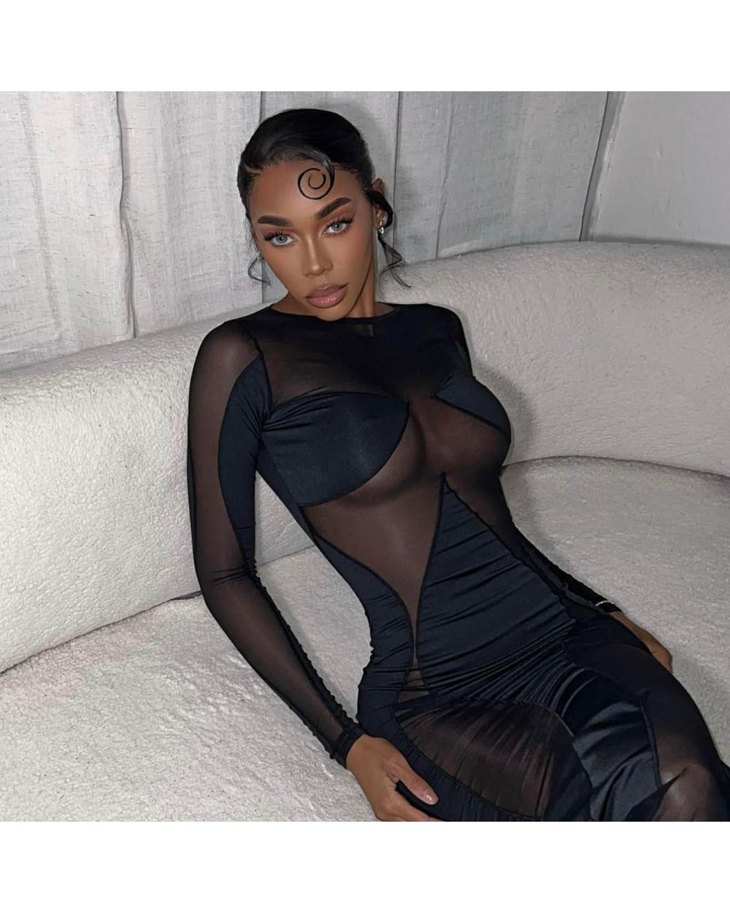 OW Collection Black Sierra Maxi Dress