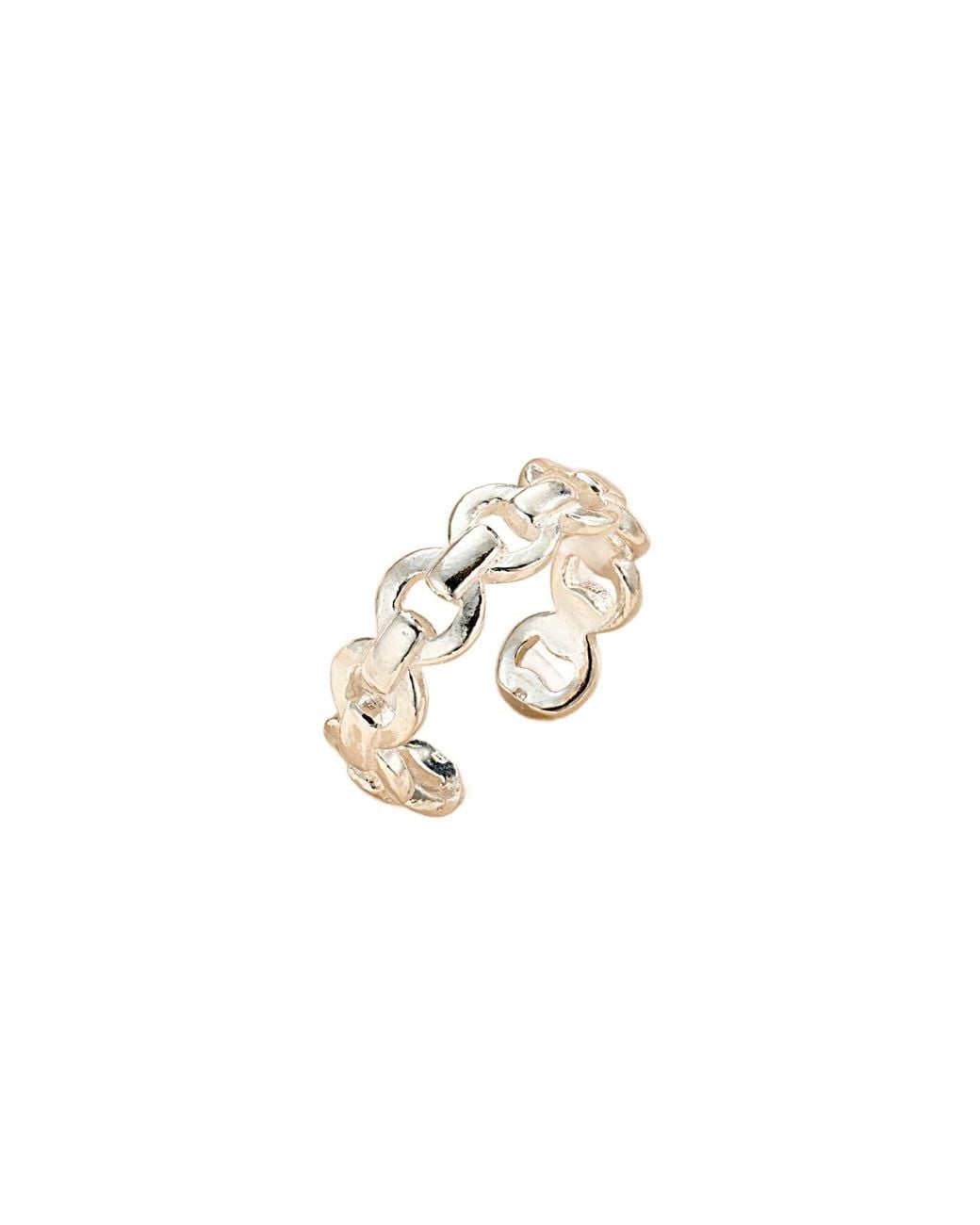 Posh Totty Designs Natural Curb Link Open Ring