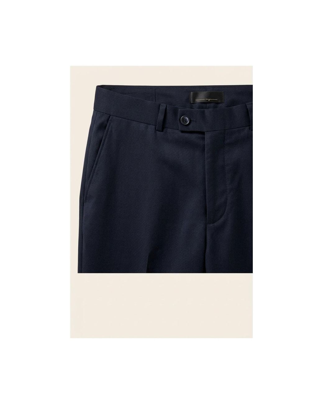 Ron Tomson Blue Classic Tuxedo Pants for men