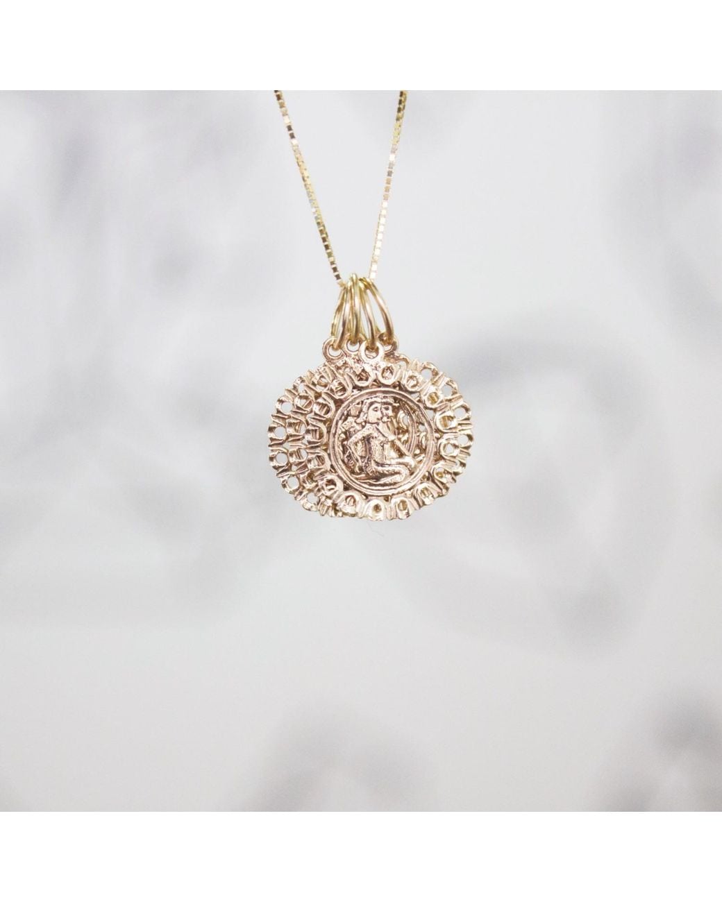 Maya Brenner Metallic Zodiac Pendant