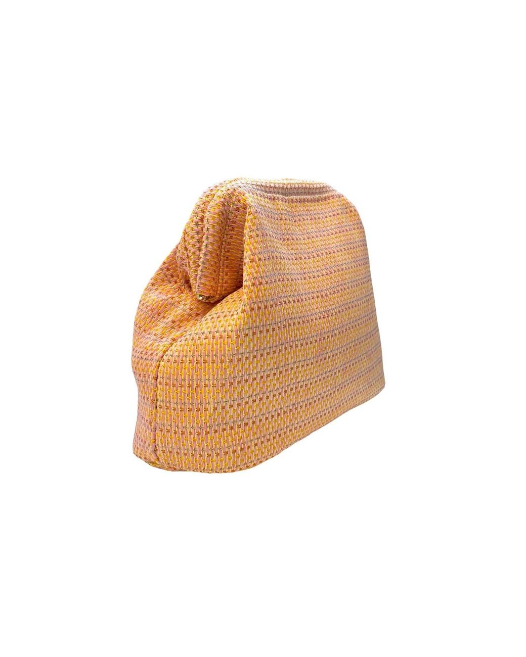 Lilly Loves Brown Woven Beach Clutch