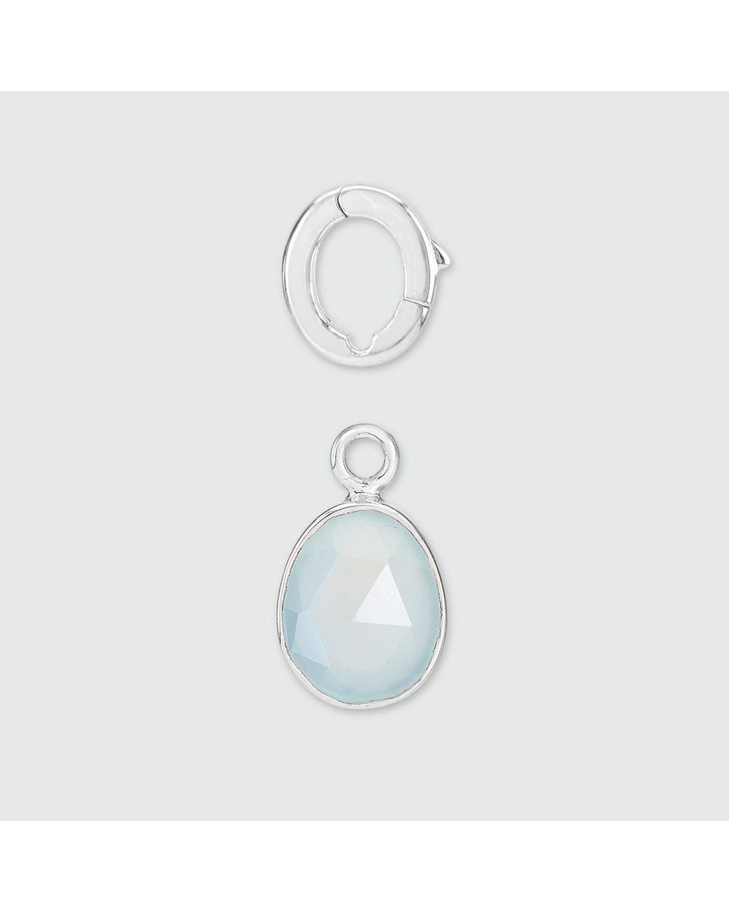Auree Jewellery White Manhattan Sterling Hoop Earrings