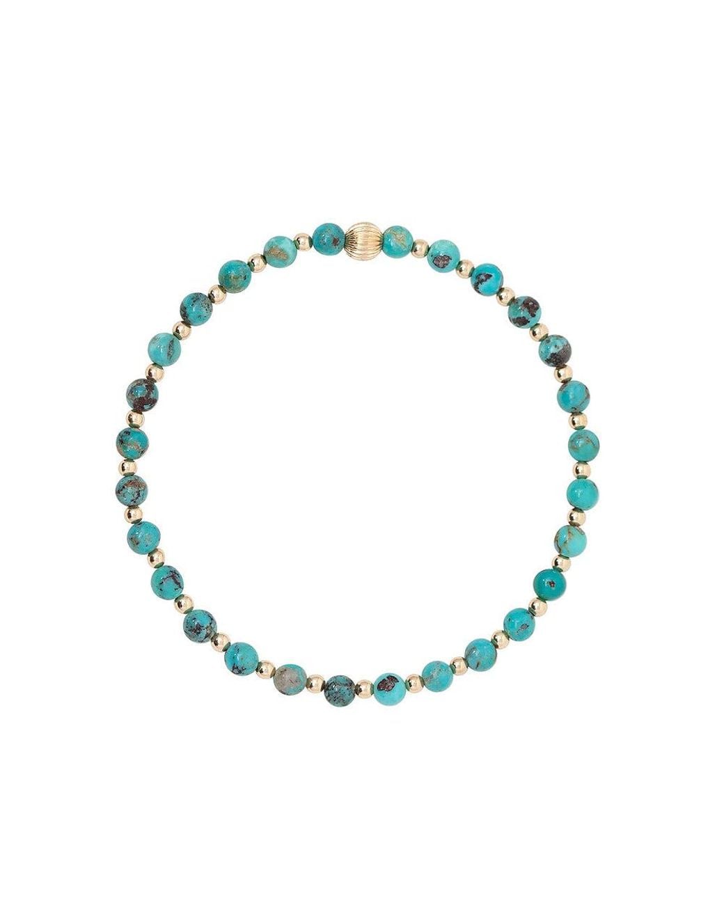 Becket + Quill Blue Stretch Bracelet