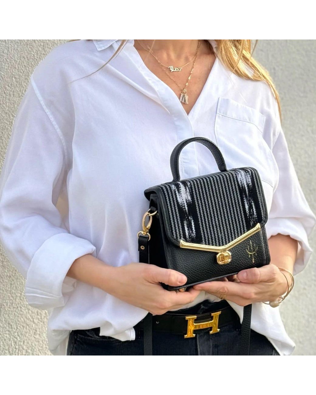 Bella Soul Black Mini Crossbody Leather Bag