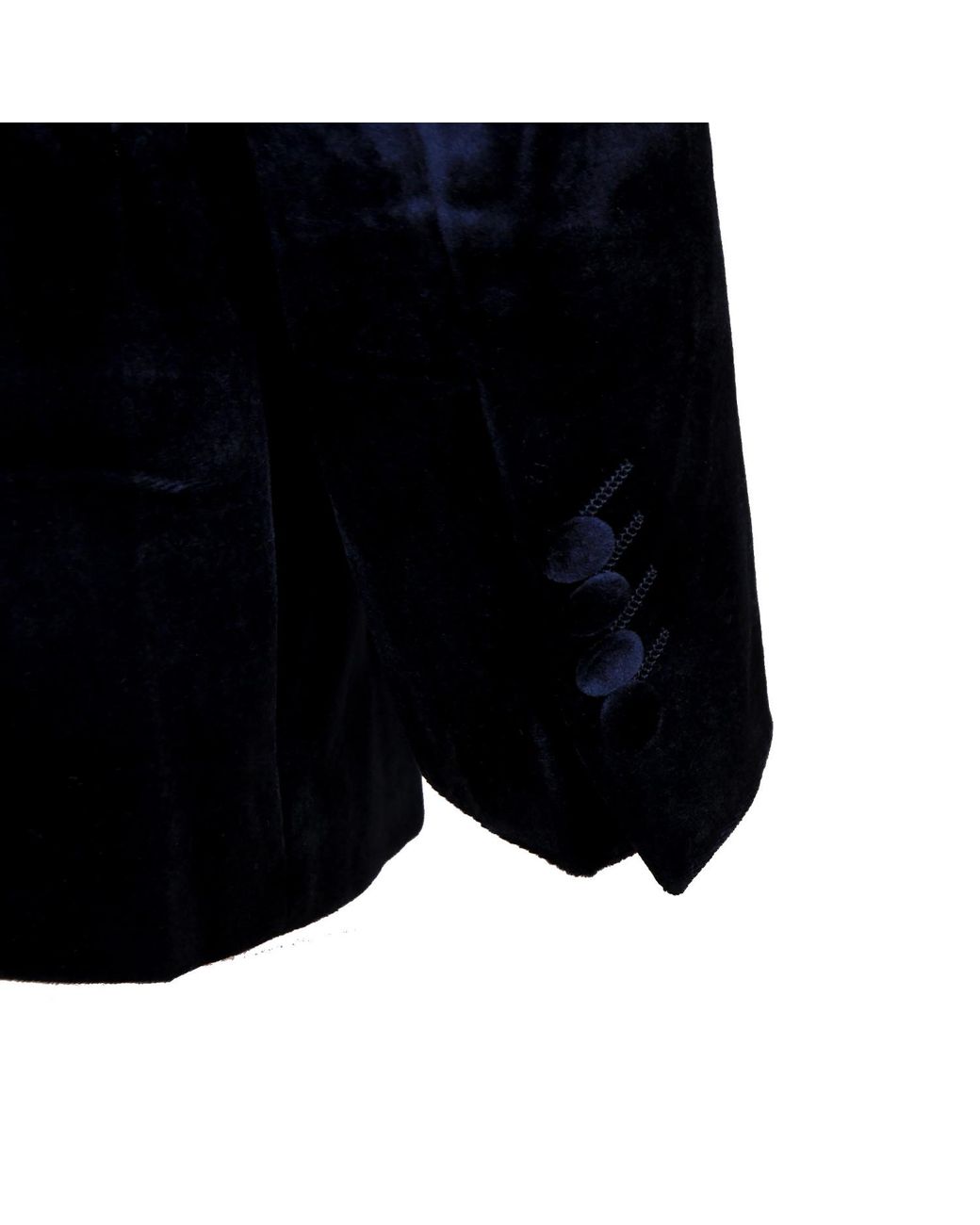 DAVID WEJ Blue Maison Velvet Double Breasted Blazer for men