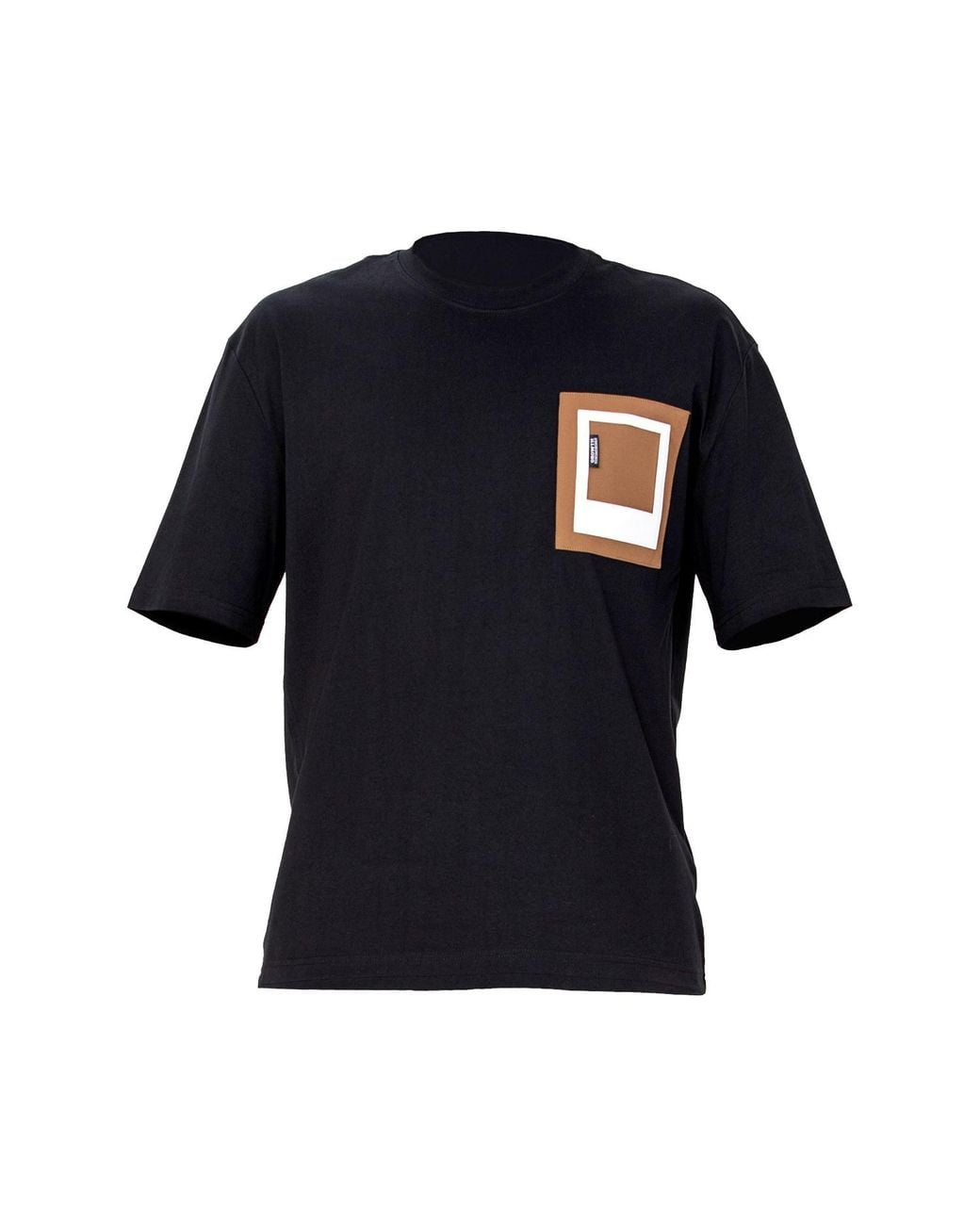 Smart and Joy Black Pocket Window T-Shirt for men