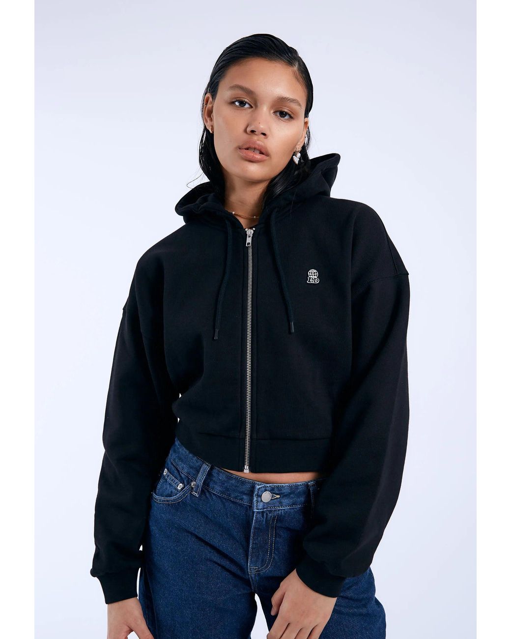 Dr. Denim Black Ethel Zip Hoodie