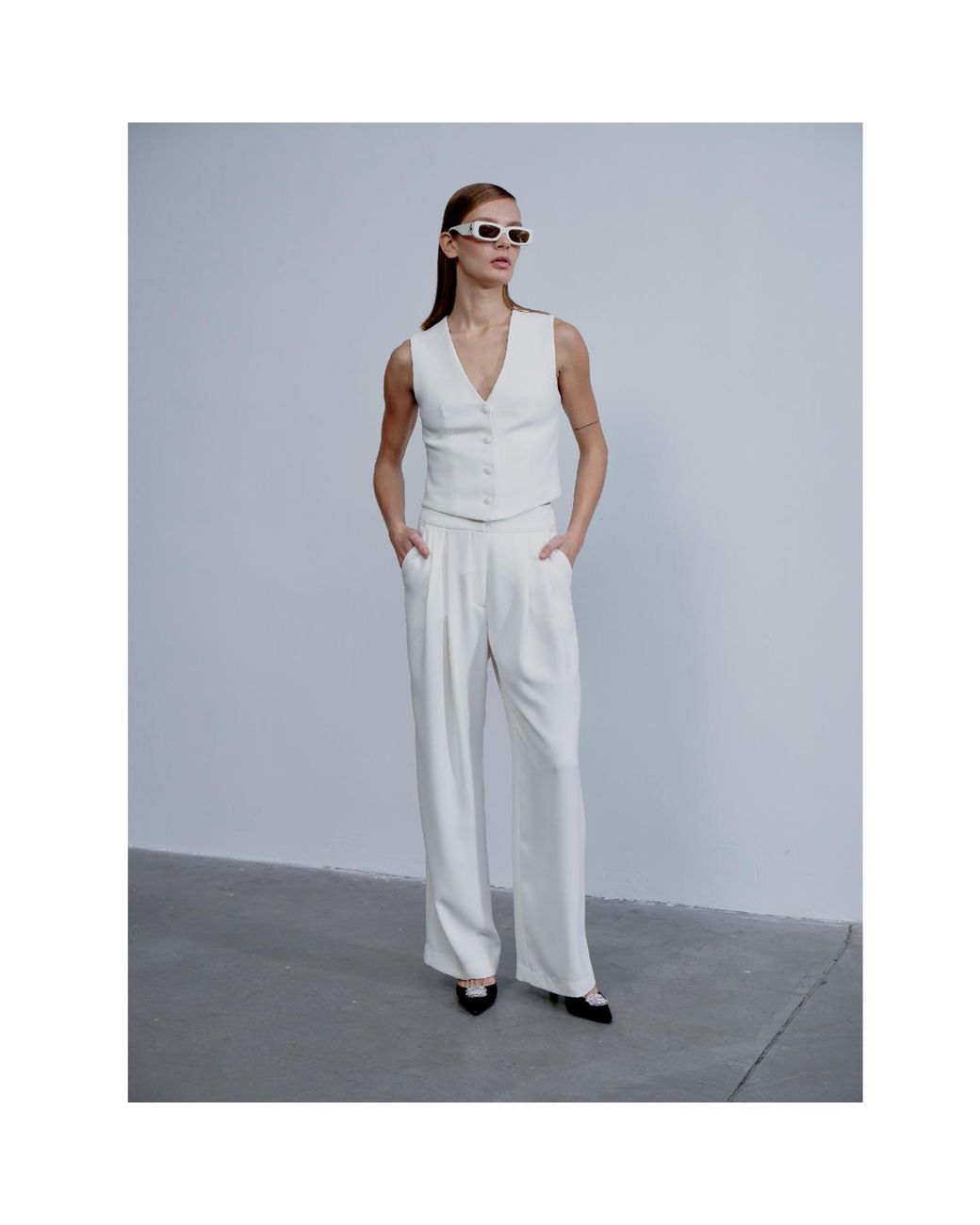 NAZLI CEREN White Brita Vest
