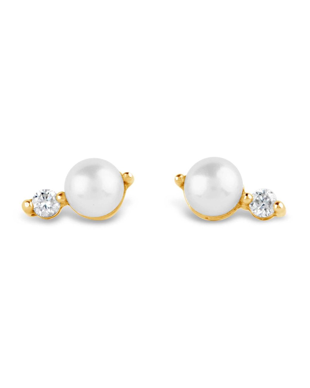 Dinny Hall Metallic Shuga Pearl & Lab-Created Diamond Studs