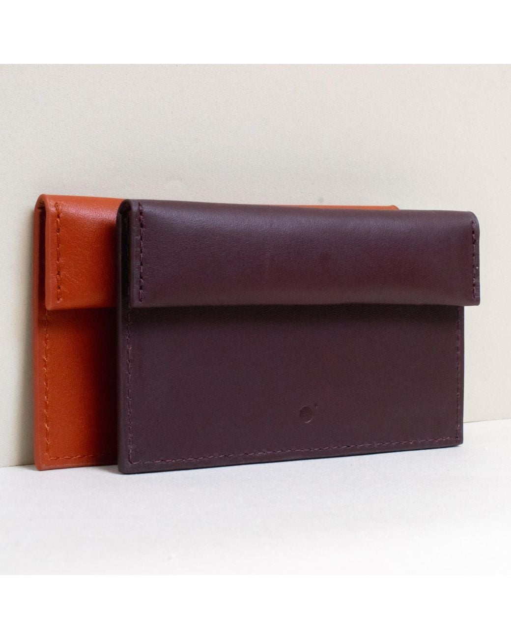 godi. Green Compact Leather Coin And Card Holder for men