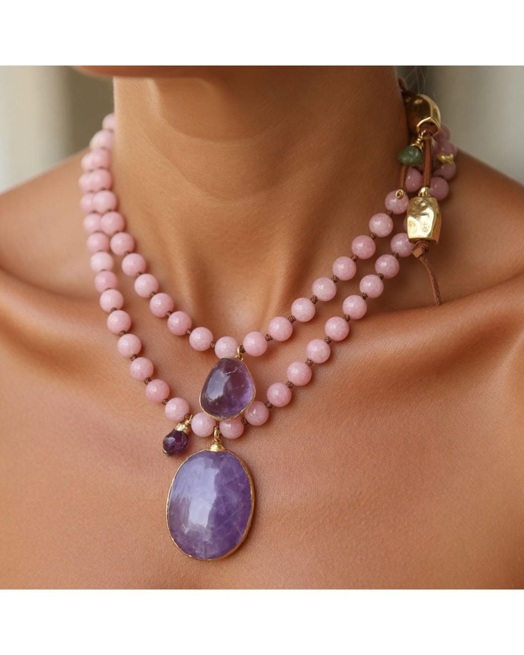 Persia Dona Jewelry Red Amethyst Dream Necklace