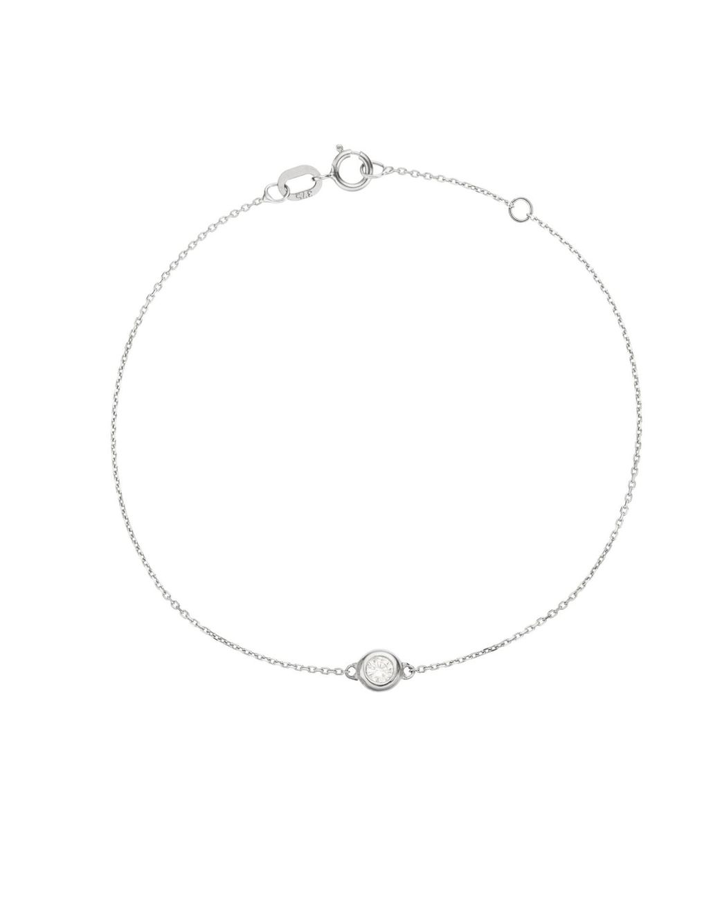 Lily & Roo Metallic Solid Floating Diamond Bracelet