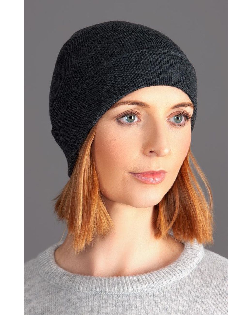 Paul James Knitwear Blue Heavyweight Merino Activewear Beanie