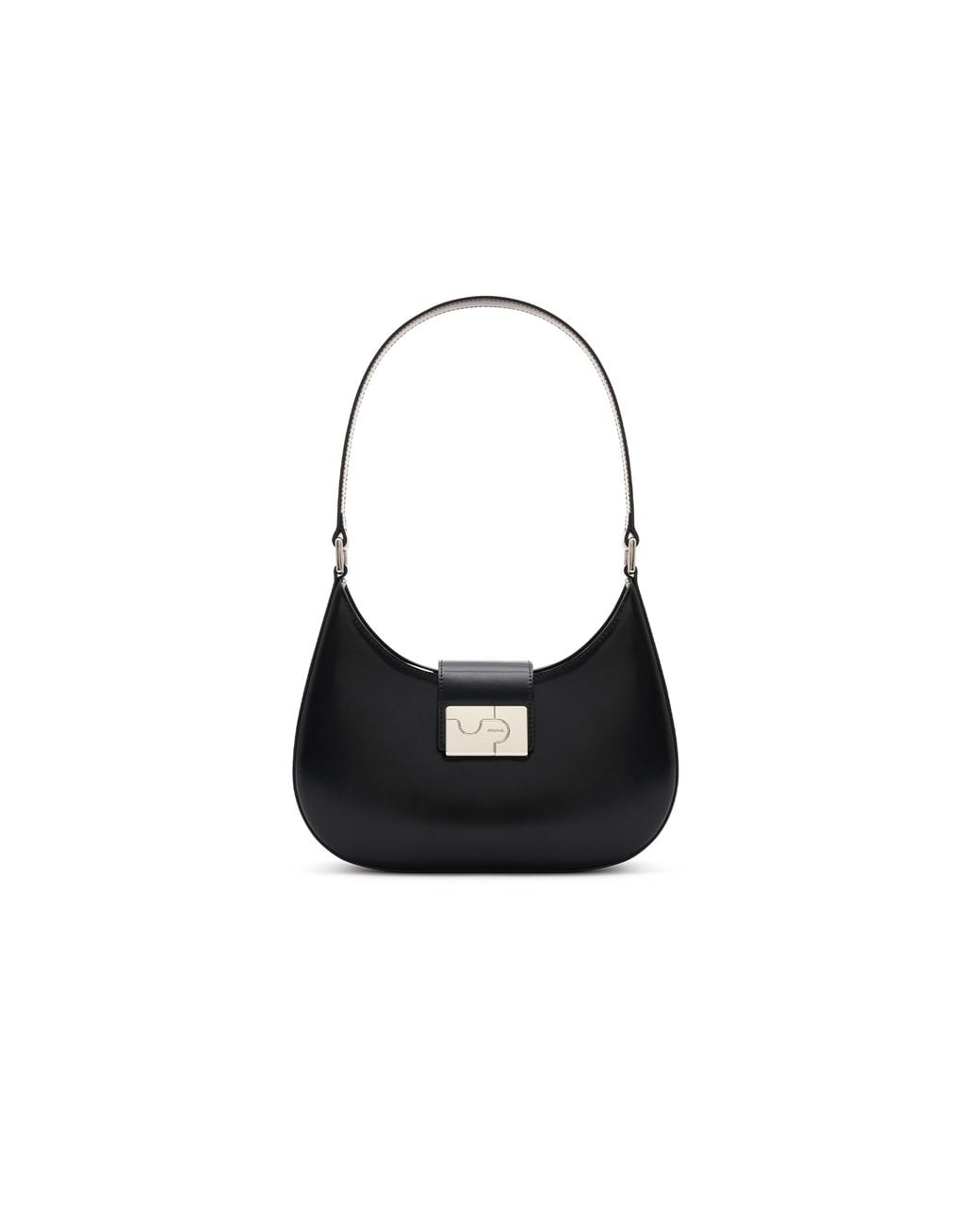 Amy Lynn Black Albany Leather Shoulder Bag