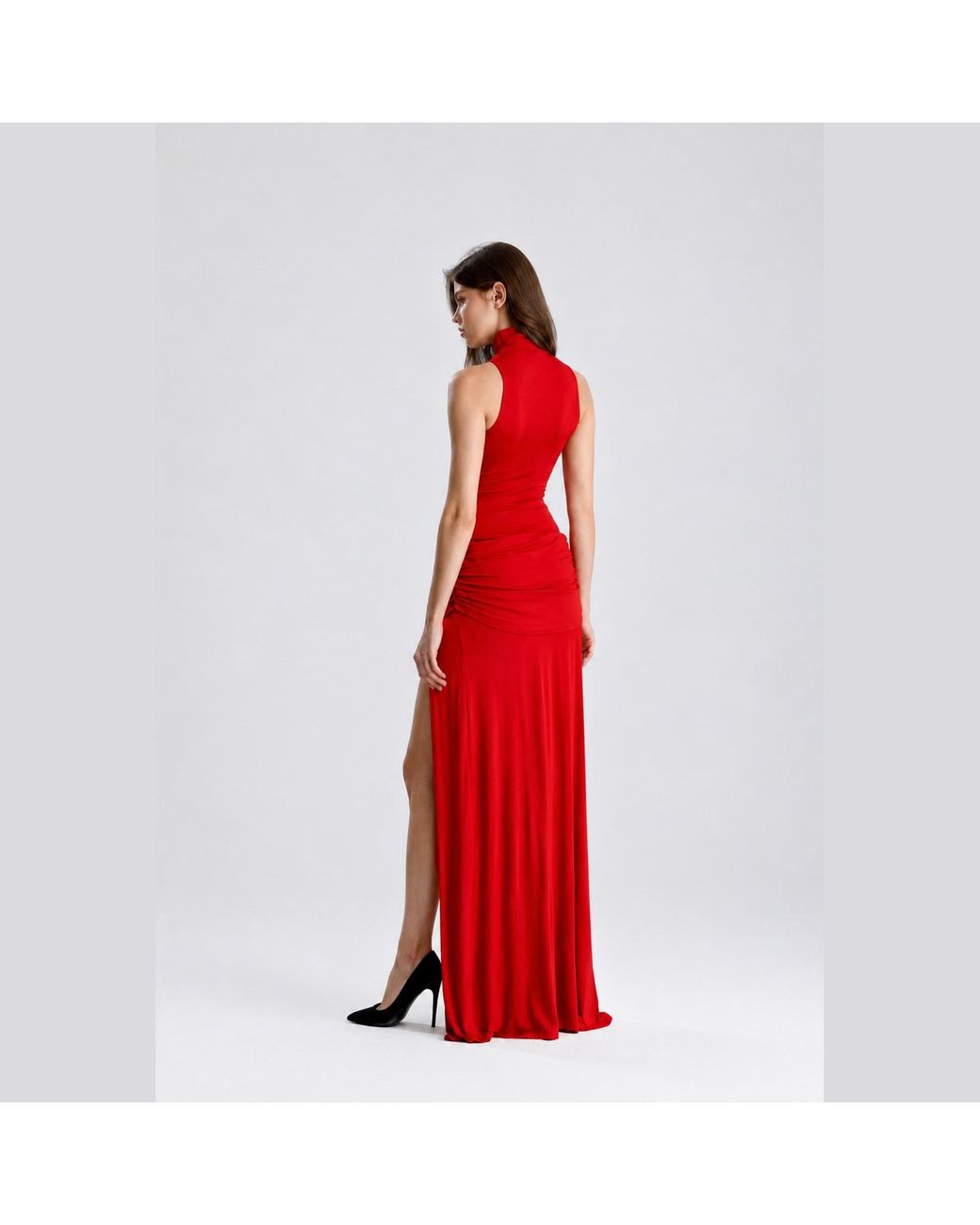 Maison De Gala Red Isadora Crimson Gown