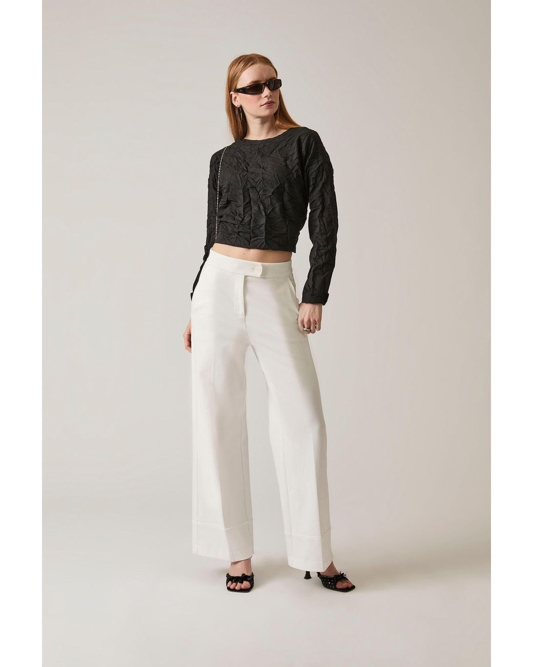 James Lakeland White Tailored Trousers
