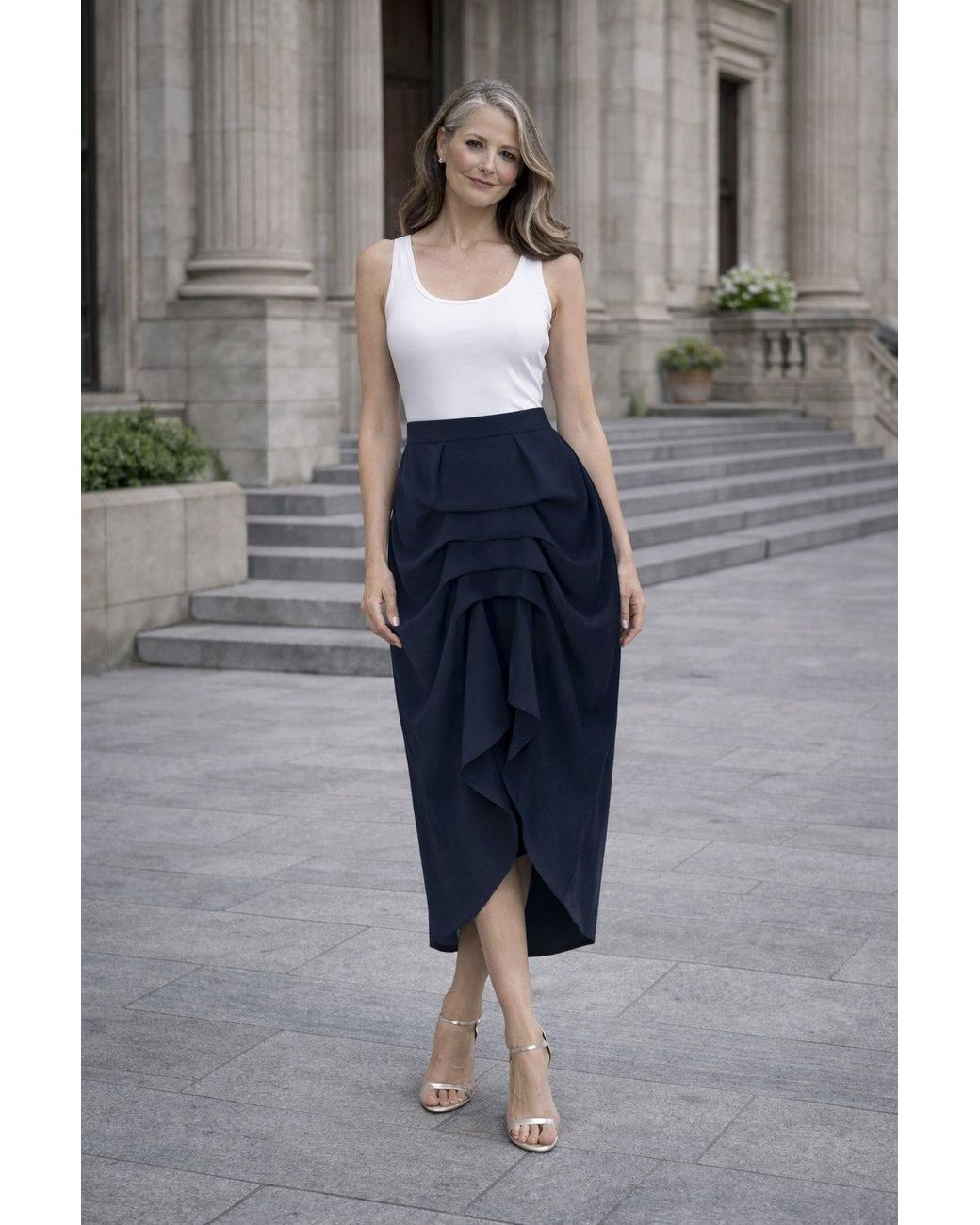 Lumina Eligma Blue The Vanguard Skirt