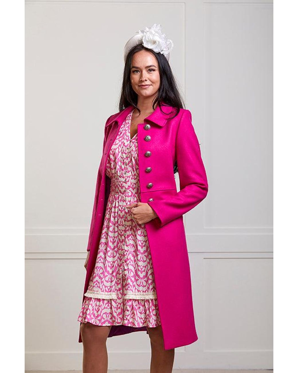 Guinea London Pink Cream Summer Dress