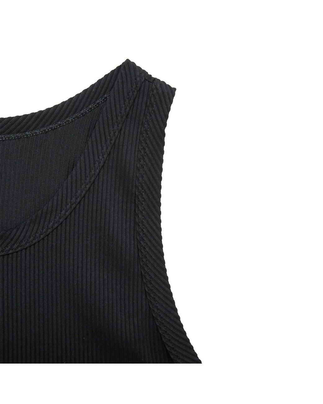 Audrey Vallens Black Tank Top