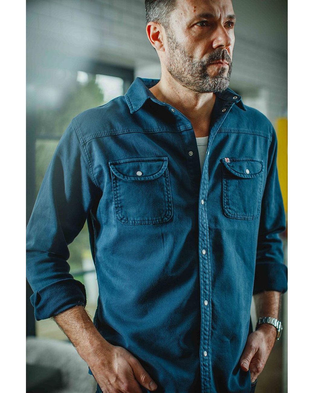 &SONS Trading Co Blue Sunday Shirt for men