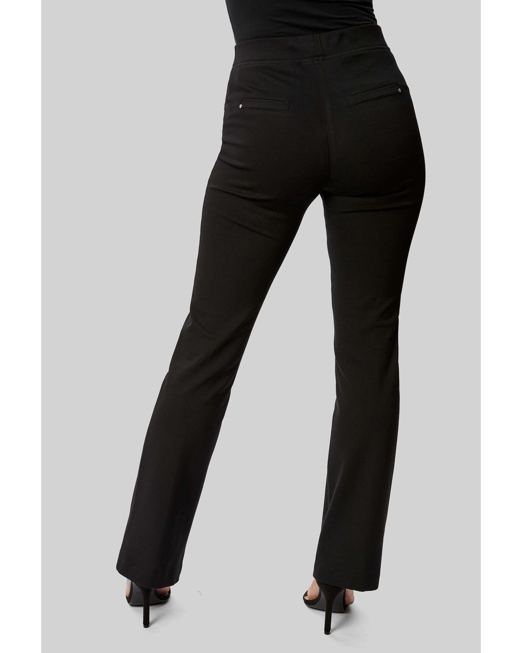 James Lakeland Black Boot Leg Trousers