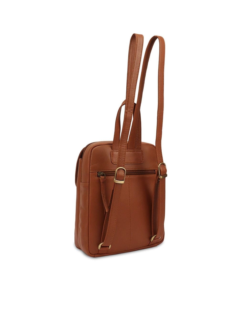 Lloyd Baker Brown Farit Leather Backpack
